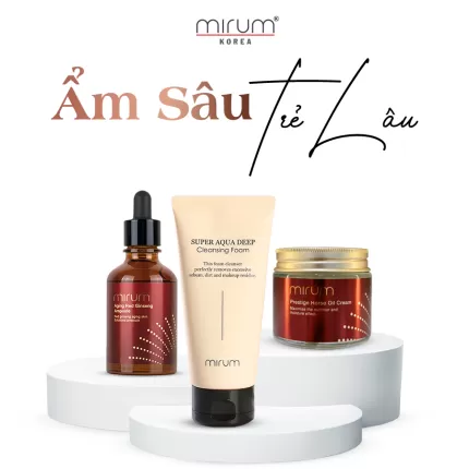 Combo siêu dưỡng ẩm, trẻ hóa da Mirum